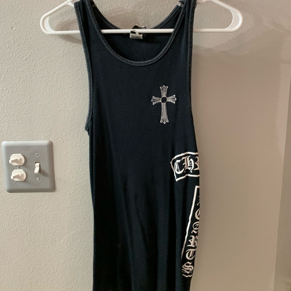 Chrome hearts ribbed tank top